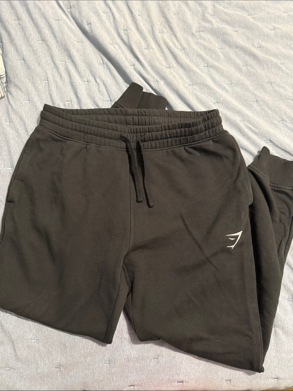 Gymshark Black Men's Slim-Fit Joggers with Logo